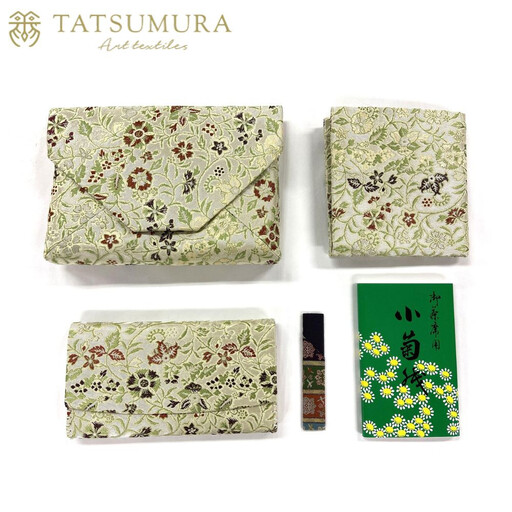 【龍村美術織物】早雲寺（銀）茶道具5点セット（出帛紗など）｜京都 茶道 人気