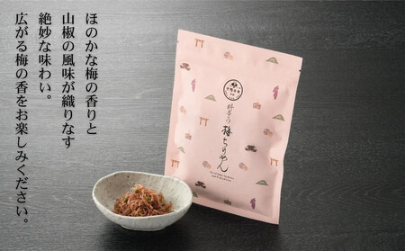 【高島屋選定品】＜下鴨茶寮＞梅ちりめん（デザイン袋）