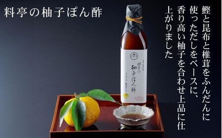 【高島屋選定品】＜下鴨茶寮＞料亭の柚子ぽん酢・胡麻だれギフト(各300ml×2本)