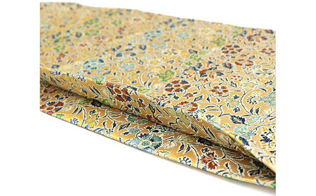 【高島屋選定品】＜龍村美術織物＞仕立て名古屋帯 早雲寺文台裂（金）