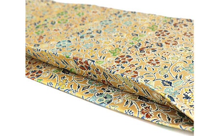 【高島屋選定品】＜龍村美術織物＞仕立て名古屋帯 早雲寺文台裂（銀）