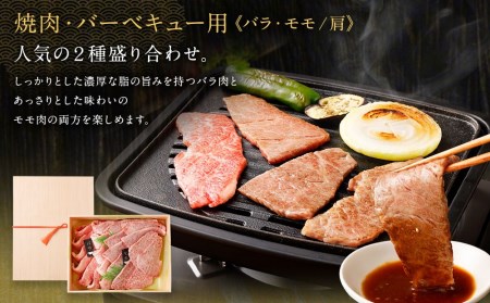 【銀閣寺大西】京都肉焼肉・BBQ用（バラ・モモ/肩）700ｇ