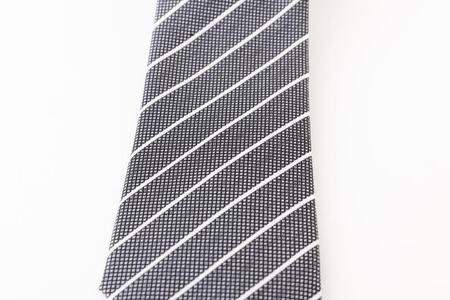 【西陣活性化を応援!】シルク100%西陣織ネクタイ(ストライプ白ライン・グレー)