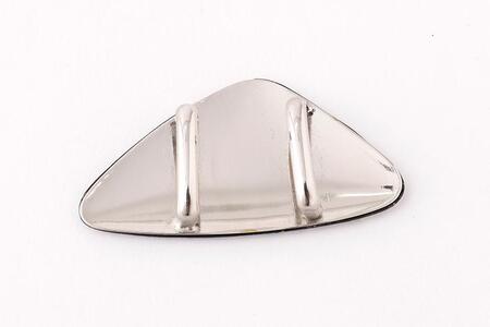 【中嶋象嵌】帯留め　はまぐり型　青梅波