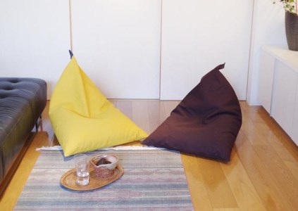 【大東寝具】tetra 8号帆布（レギュラーサイズ）【ビーズクッション座椅子】（あずき）