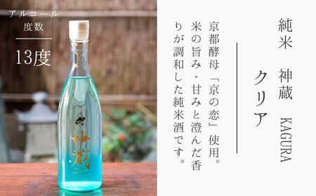 【松井酒造】日本酒 神蔵 無濾過 無加水 生酒(クリア) 720ml|京都 人気シリーズ 日本酒