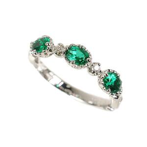 【京セラ】クレサンベール〈エメラルド・天然ダイヤモンド〉リング|京都 ジュエリー 人気ブランド ジュエリー