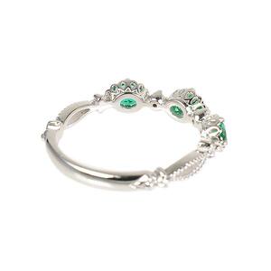 【京セラ】クレサンベール〈エメラルド・天然ダイヤモンド〉リング|京都 ジュエリー 人気ブランド ジュエリー