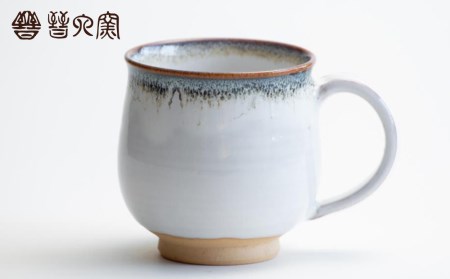 【晋六窯】白萩天目海鼠釉マグカップ