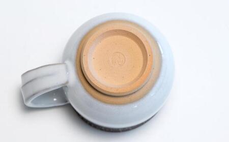 【晋六窯】白萩海鼠釉薬マグカップ｜京都 マグカップ 食器