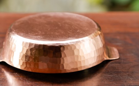 【八木庖丁店】手打ち銅製　グラタン皿（12cm）