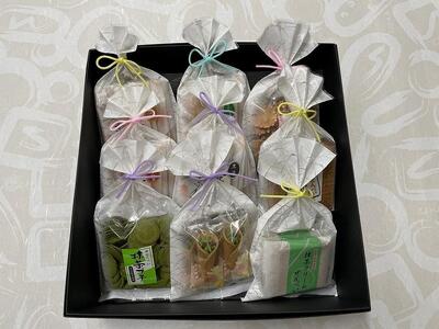 【藤兵衛庵】京の集いセット［ 京都 スイーツ 黒豆 抹茶 クリームせんべい あられ おいしい 人気 おすすめ お取り寄せ お菓子 和菓子 ］