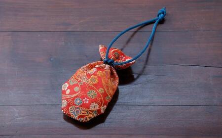 【石黒香舗】匂い袋 部屋用 吊り型巾着 掛香 （赤）