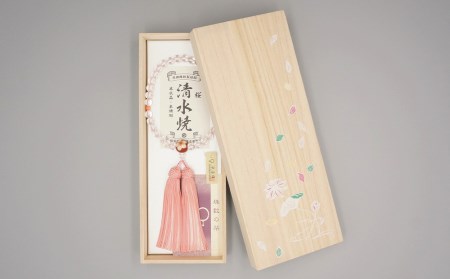 【神戸珠数店】〈京念珠〉女性用数珠 清水焼 水晶/珊瑚