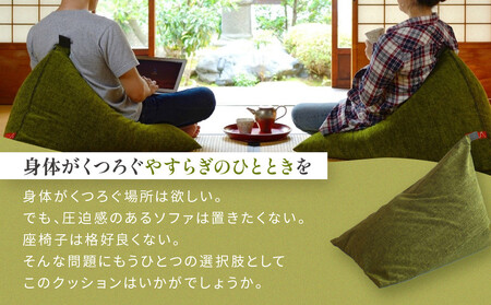 【美品】テトラグランデ　ビーズクッション/ブラウニー/大東寝具 tetra Grande KOKE -苔- ビーズクッション テトラ 【レギュラーサイズ