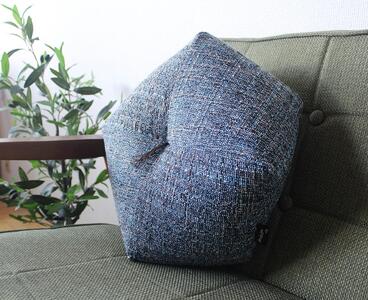 【 洛中高岡屋 】落ち着いた色目と素材感 ブレンデル おじゃみ座ぶとん（ブルー）