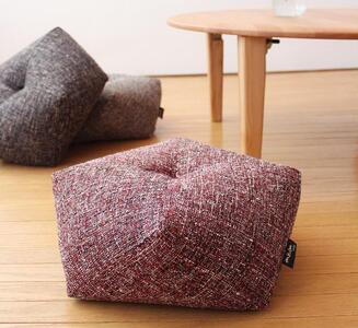 【 洛中高岡屋 】落ち着いた色目と素材感 ブレンデル おじゃみ座ぶとん(レッド)