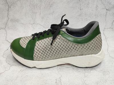 【ネーカーズ】【Tie a bond】西陣織スニーカー（緑）〈25.5cm〉