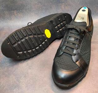 【ネーカーズ】【Tie a bond】西陣織シューズ(黒)〈26cm〉