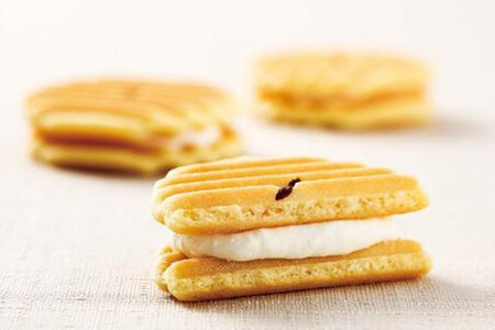 ＜定期便・年4回＞ 【鼓月】姫千寿せんべい三段箱（シュガークリーム・有機抹茶・有機ほうじ茶）各12枚入｜京都 千寿せんべい 有名店 人気 和菓子 和菓子