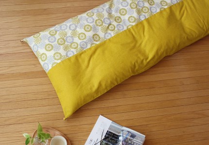 【洛中高岡屋】カバータイプごろ寝敷きふとん(ゆったりサイズ・菜の花フローラル)