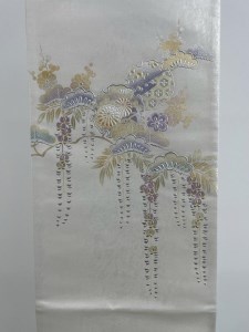 光映工芸】京都発！特許高蒔絵技法による伝統工芸品 袋帯（雪輪松藤