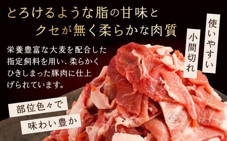 【京都特産ぽーく】京都ぽーく 豚肉小間切れ（225g×4パック 計900g）