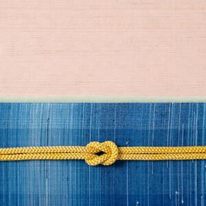 【アトリエシムラ】《草木染め、手織りの反物》桜花（おうか）袷お仕立て付き