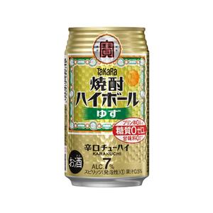 【宝酒造】タカラ「焼酎ハイボール」＜ゆず＞（350ml×24本） ［ タカラ 京都 お酒 焼酎ハイボール 焼酎 ハイボール 柚子 ゆず 人気 おすすめ 定番 おいしい ギフト プレゼント 贈答 ご自宅用 お取り寄せ ］