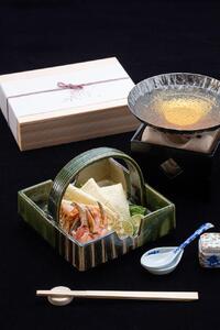 【京湯葉 ゆば庄】京湯葉と蟹のしゃぶしゃぶ一段セット｜京都 グルメ しゃぶしゃぶ 海鮮 鍋 人気セット