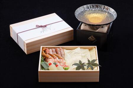 【京湯葉 ゆば庄】京湯葉と蟹のしゃぶしゃぶ一段セット｜京都 グルメ しゃぶしゃぶ 海鮮 鍋 人気セット