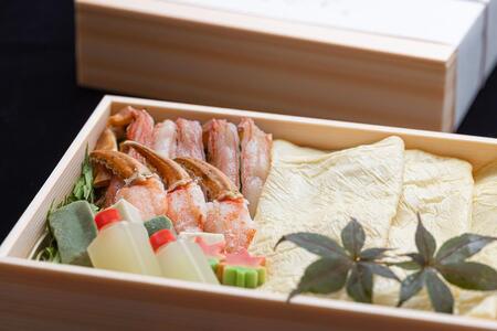 【京湯葉 ゆば庄】京湯葉と蟹のしゃぶしゃぶ一段セット｜京都 グルメ しゃぶしゃぶ 海鮮 鍋 人気セット