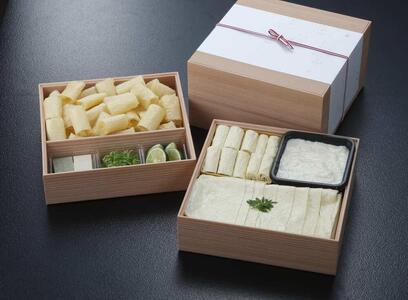 【京湯葉 ゆば庄】京湯葉のしゃぶしゃぶ二段セット｜京都 グルメ しゃぶしゃぶ 鍋 人気セット