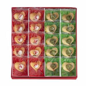 【KINEEL】ルフル20個入（バニラ×10個、抹茶×10個）［ 京都 老舗 和菓子 千寿せんべい 有名店 ラングドシャ 人気 おすすめ お菓子 スイーツ 洋菓子 花 お取り寄せ 通販 ギフト プレゼント 贈答 送料無料 ふるさと納税 ］