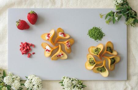 【KINEEL】ルフル20個入（バニラ×10個、抹茶×10個）［ 京都 老舗 和菓子 千寿せんべい 有名店 ラングドシャ 人気 おすすめ お菓子 スイーツ 洋菓子 花 お取り寄せ 通販 ギフト プレゼント 贈答 送料無料 ふるさと納税 ］