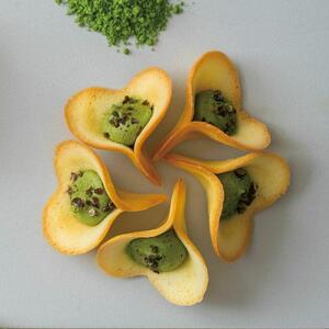 【KINEEL】ルフル20個入（バニラ×10個、抹茶×10個）［ 京都 老舗 和菓子 千寿せんべい 有名店 ラングドシャ 人気 おすすめ お菓子 スイーツ 洋菓子 花 お取り寄せ 通販 ギフト プレゼント 贈答 送料無料 ふるさと納税 ］