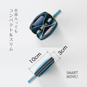 【洛景工房】ウォレットキーケース「SMART MOVE!」＜雲母の京唐紙（グレージュ）＞