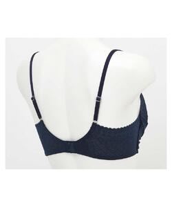 【ウンナナクール】364 レース<Lサイズ>ネイビー1枚|京都 ワコール インナーブランド ラクときれいを叶えるノンワイヤーブラジャー 人気