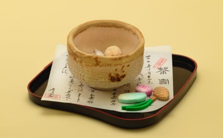 【甘春堂】茶寿器（ちゃじゅのうつわ）食べられる抹茶茶碗