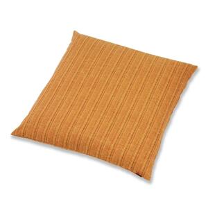 【工夫庵】唐桟縞（とうざんじま）座布団 オレンジ（2枚セット）（OR）