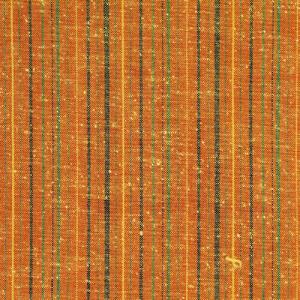 【工夫庵】唐桟縞（とうざんじま）座布団 オレンジ（2枚セット）（OR）