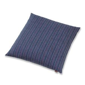 【工夫庵】唐桟縞(とうざんじま)座布団 紺(2枚セット)(BB)