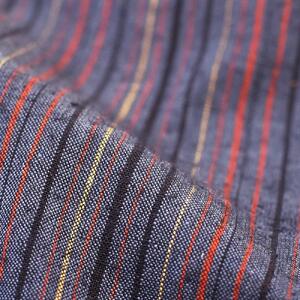 【工夫庵】唐桟縞(とうざんじま)座布団 紺(2枚セット)(BB)