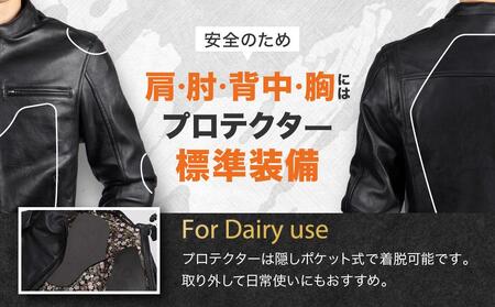 【デグナー】クラシック×花山コラボジャケット21SJ-14K 雲龍<XLサイズ>|京都 バイクギア 人気ブランド レザーアイテム バイク