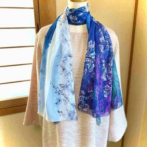 【マルナカ商事】京都スカーフ 「高雄 ~桜~」1枚