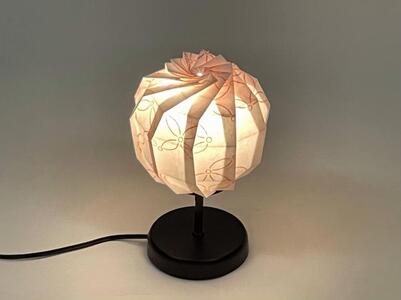 【イノベーティブクラフトワークス】折灯華 BONBORI maru -M- 京からかみ 10cm ポール付スタンドタイプ