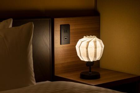 【イノベーティブクラフトワークス】折灯華 BONBORI maru -M- 京からかみ 10cm ポール付スタンドタイプ