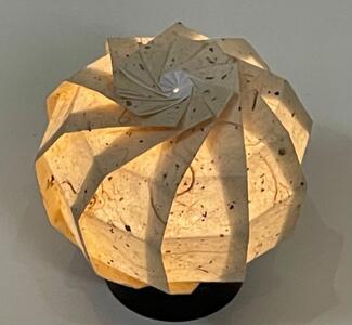 【イノベーティブクラフトワークス】折灯華 BONBORI maru -S- 黒谷和紙