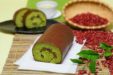 【三源庵】ロールカステラ２本セット(丹波黒豆・宇治抹茶)