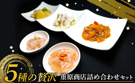 ギフトBOX入】5種の贅沢 重原商店詰め合わせセット（計6個）【05125